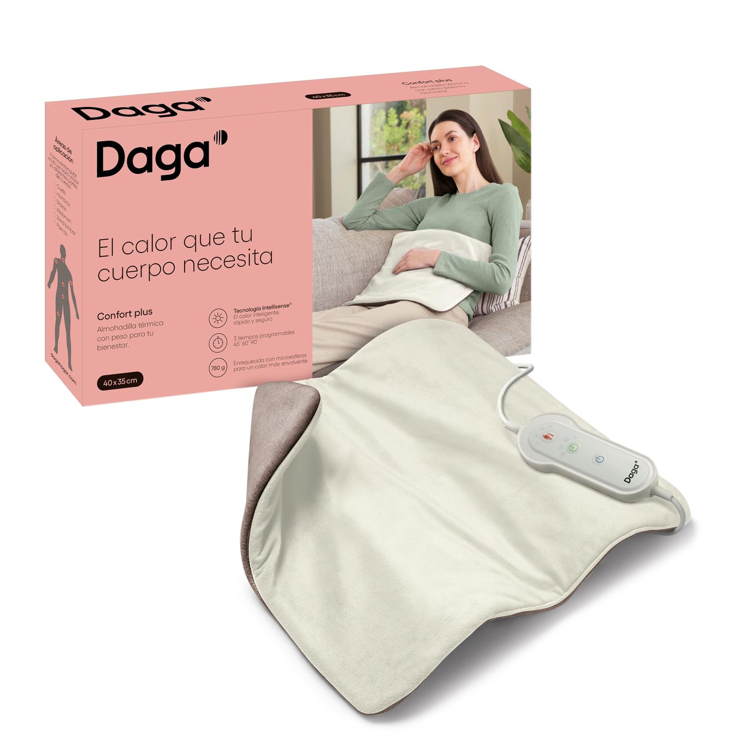 DAGA Heizkissen Wärme Artikel Comfort Plus Intellisense Soft Technologie Entspannung