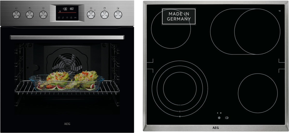 AEG Elektro-Herd-Set Serie 5000 HH24HSPM, 59,4 cm, edelstahl
