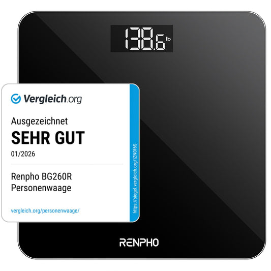 RENPHO Digitale Personenwaage Ultraschlanke Kürperwaage Scales Medical (14,45)