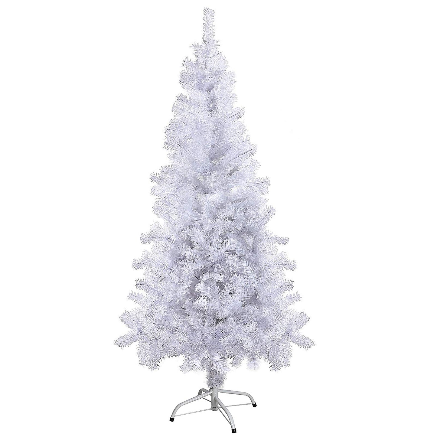 SunJas Weihnachtsbaum künstlicher Baum Weihnachtsdeko weiß 120150180210 cm festlich