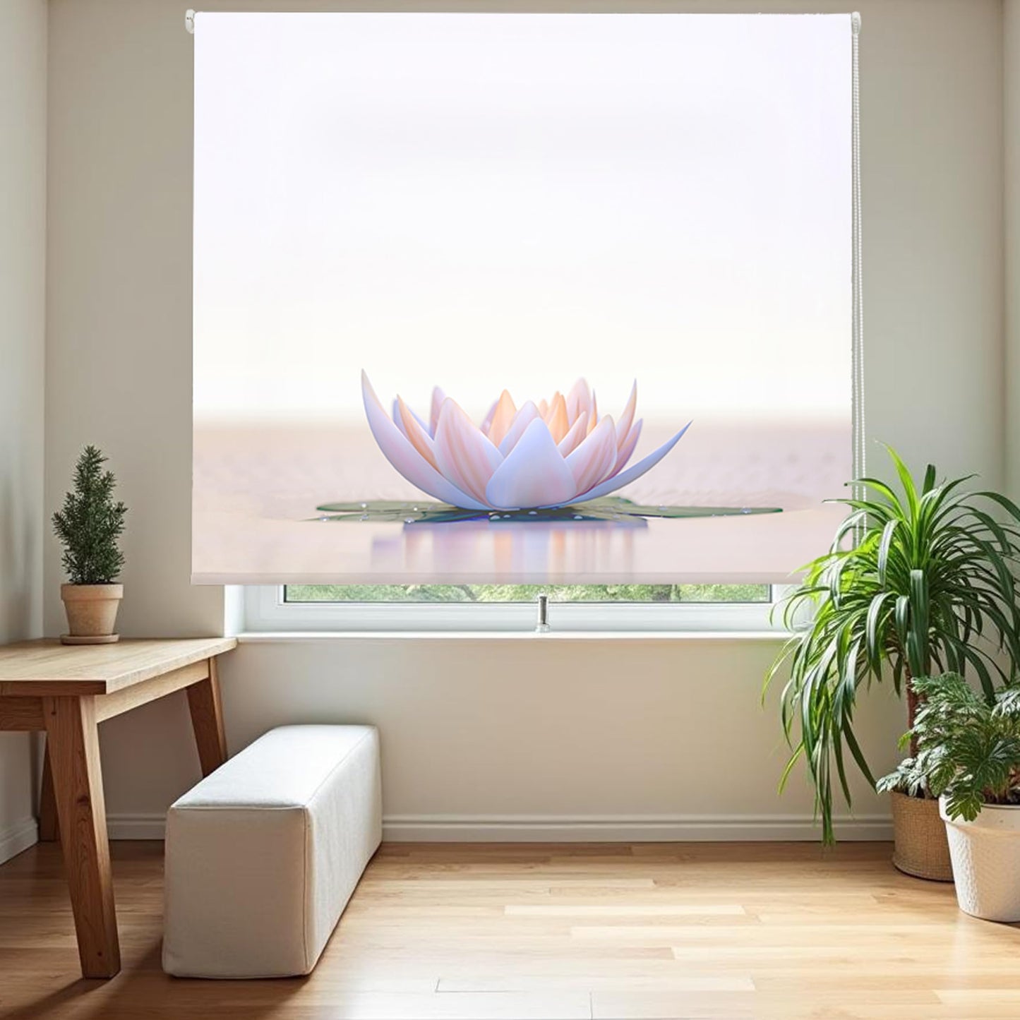 Blindecor Rollo Fensterdekoration Digital Bedruckt Familie Zen Lotuscalm Dekorativ