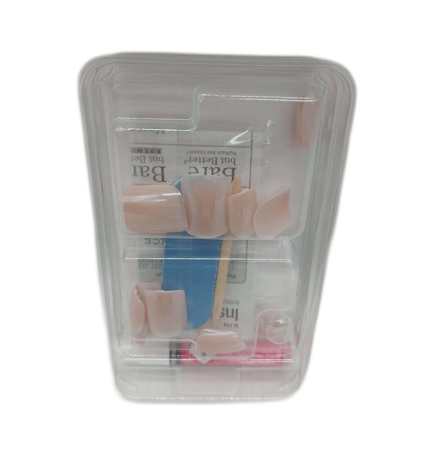 KISS Press On Nägel Kosmetik Intro Pink kurze Squoval Form DIY Set Nageldesign Zubehör