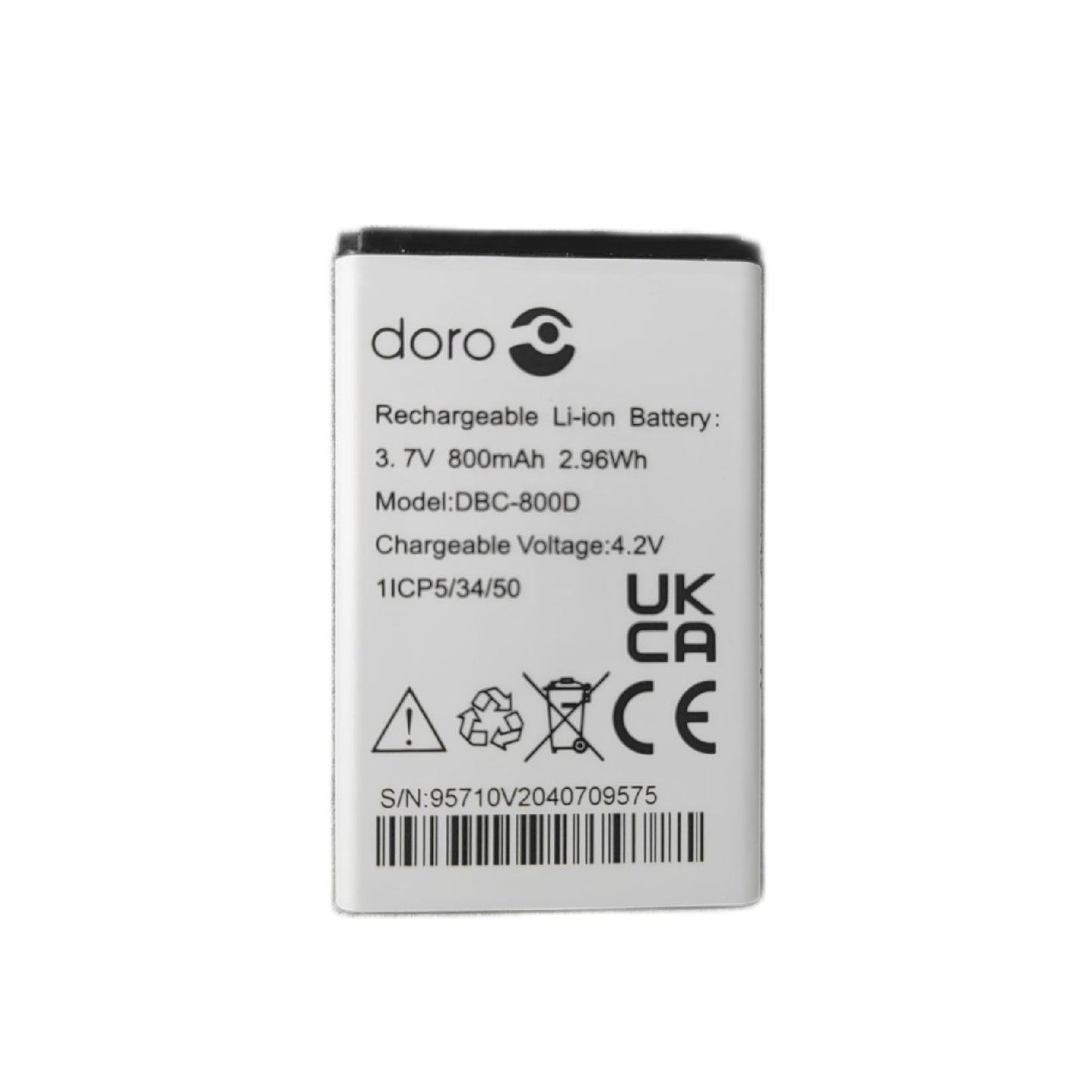 Doro Ersatzakku Zubehör Telefon 603x 605x Akkutausch Lithium Polymer Technologie