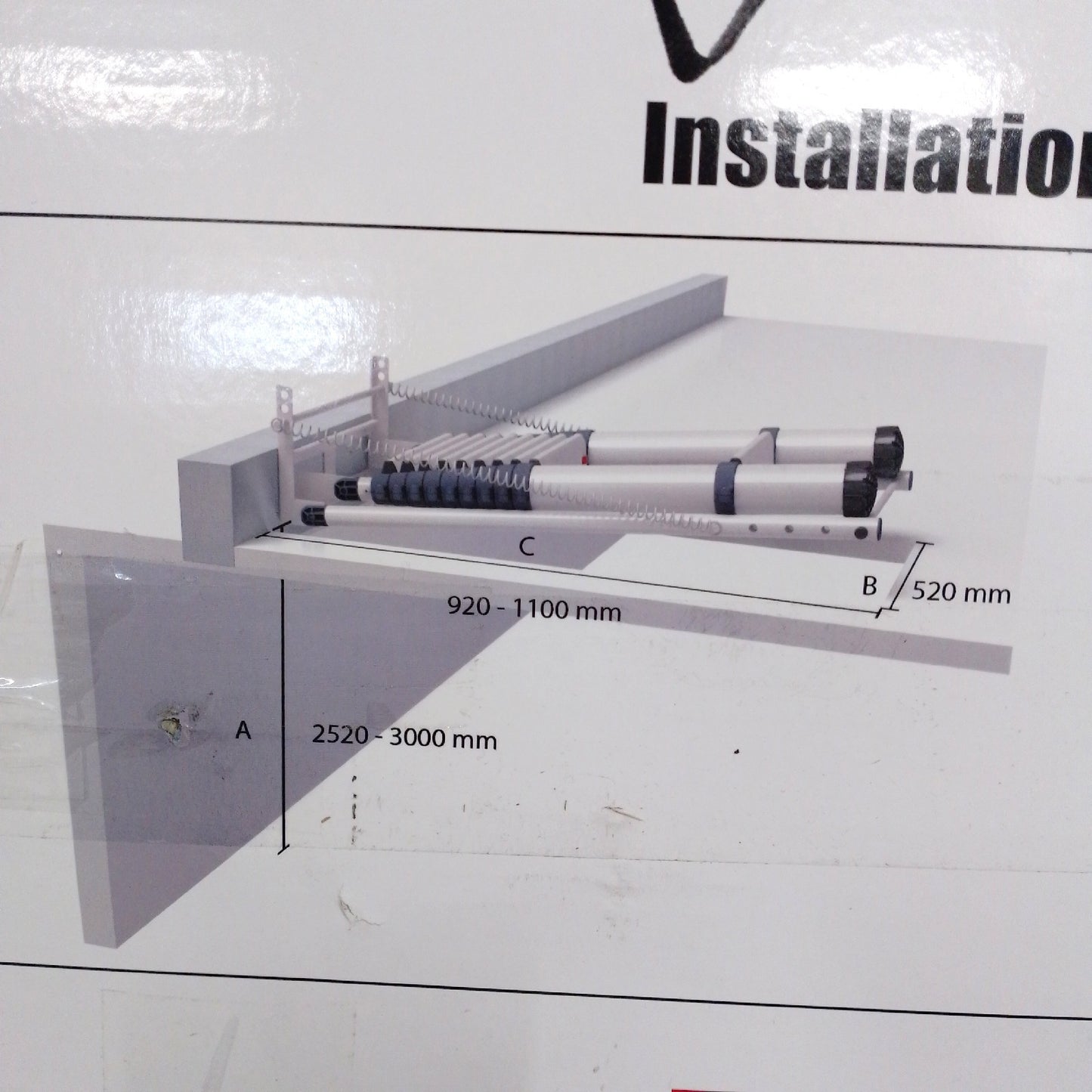 Telesteps Teleskopleiter Loft Line Maxi (Deckenöffnung: Min. 52 x 92 â 110 cm)