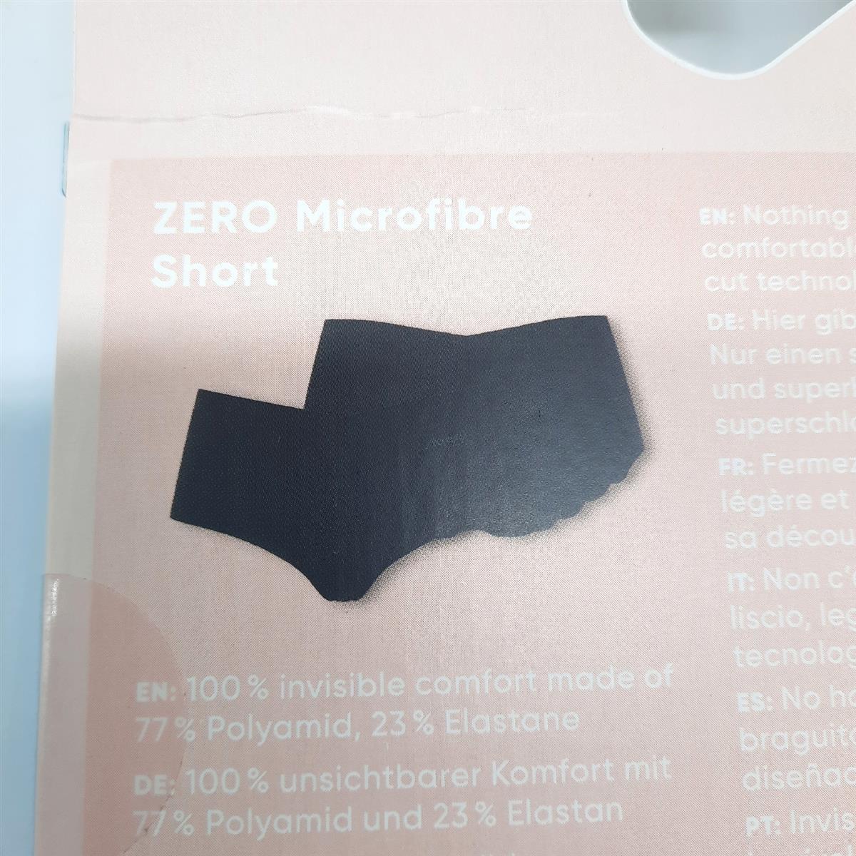 Sloggi Damen Unterhose Kleidung Zero Mifib Short Schwarz Komfort Stretch Baumwolle