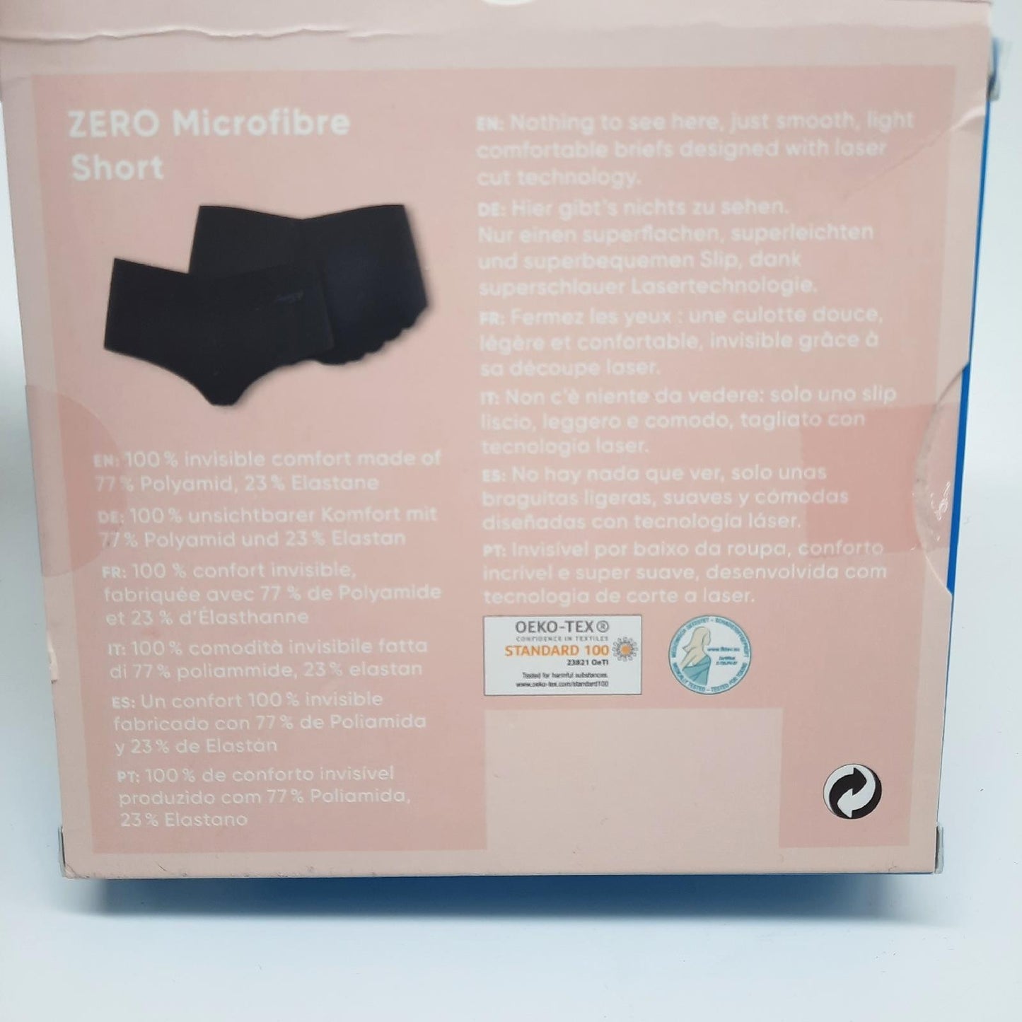 Sloggi Damen Unterhose Kleidung Zero Mifib Short Schwarz Komfort Stretch Baumwolle