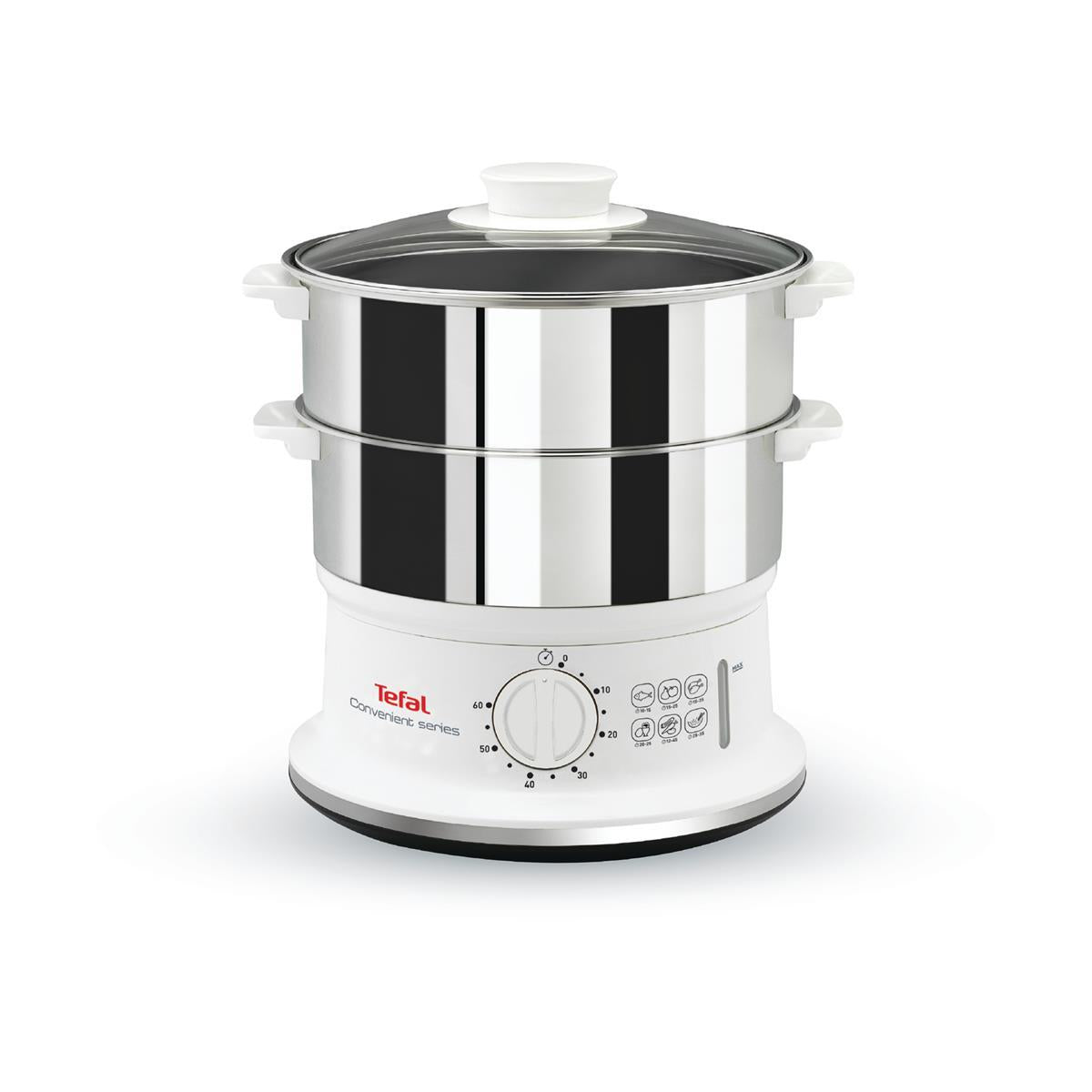 Tefal Dampfgarer Küchengeräte Dampfgarer VC1451 Leistung Timer