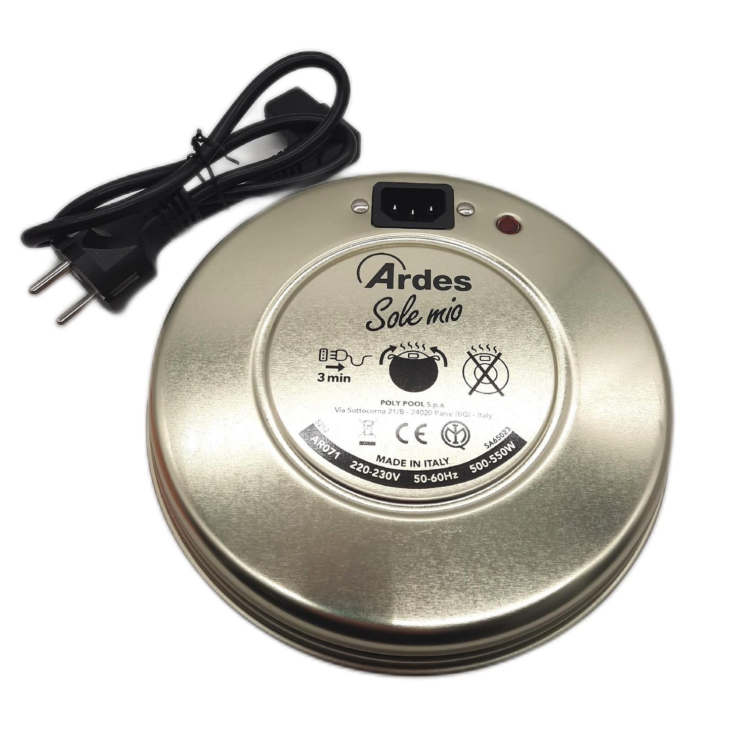 Ardes Sole Mio Elektrowärmer mit Spionlampe und Sicherheitsthermostat, Bronze, O
