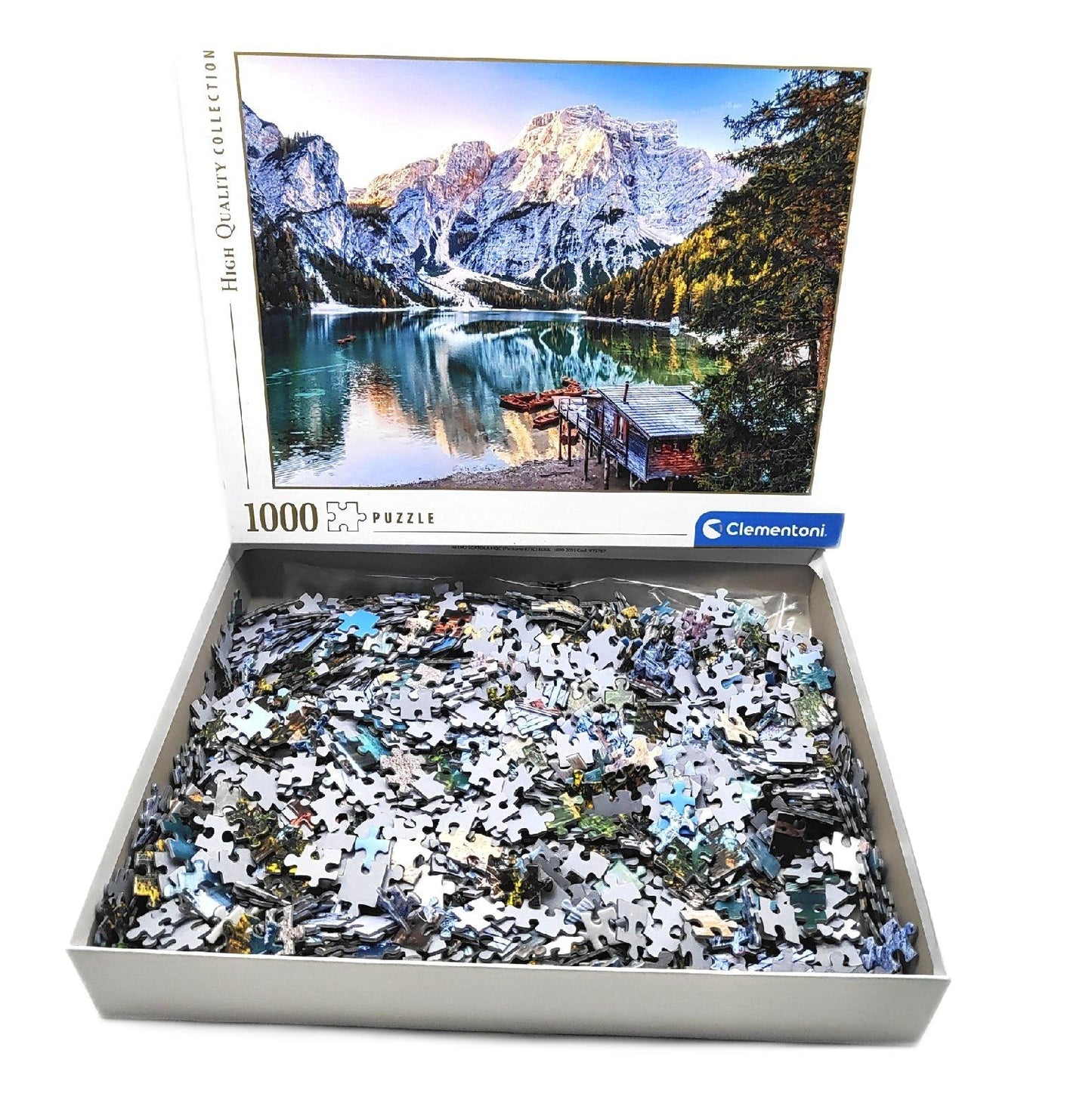 Clementoni Puzzle Puzzle Spiel Erwachsene Clementoni Emerald Braies Lake 1000 Teile Spaßerlebnis