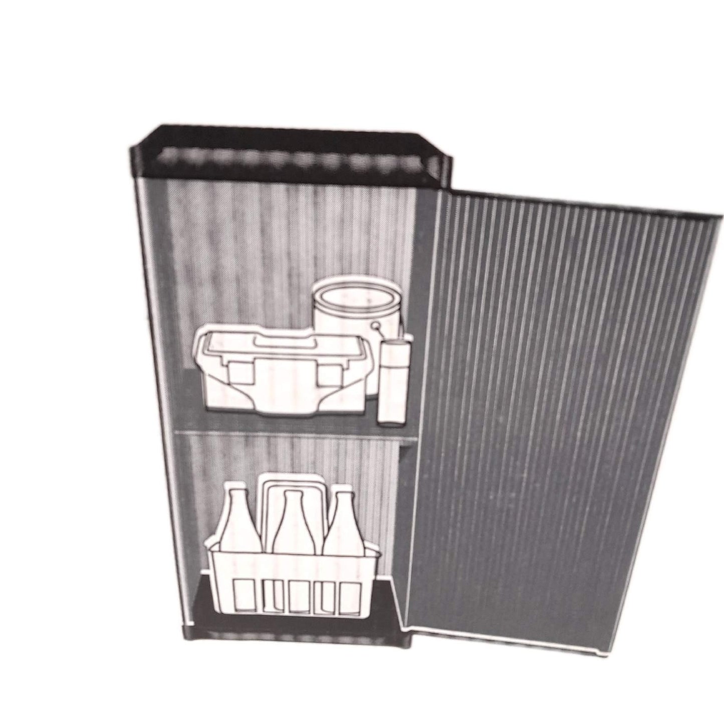 Kunststoffschrank Aufbewahrung Schränke 395 x 34 x 168 cm