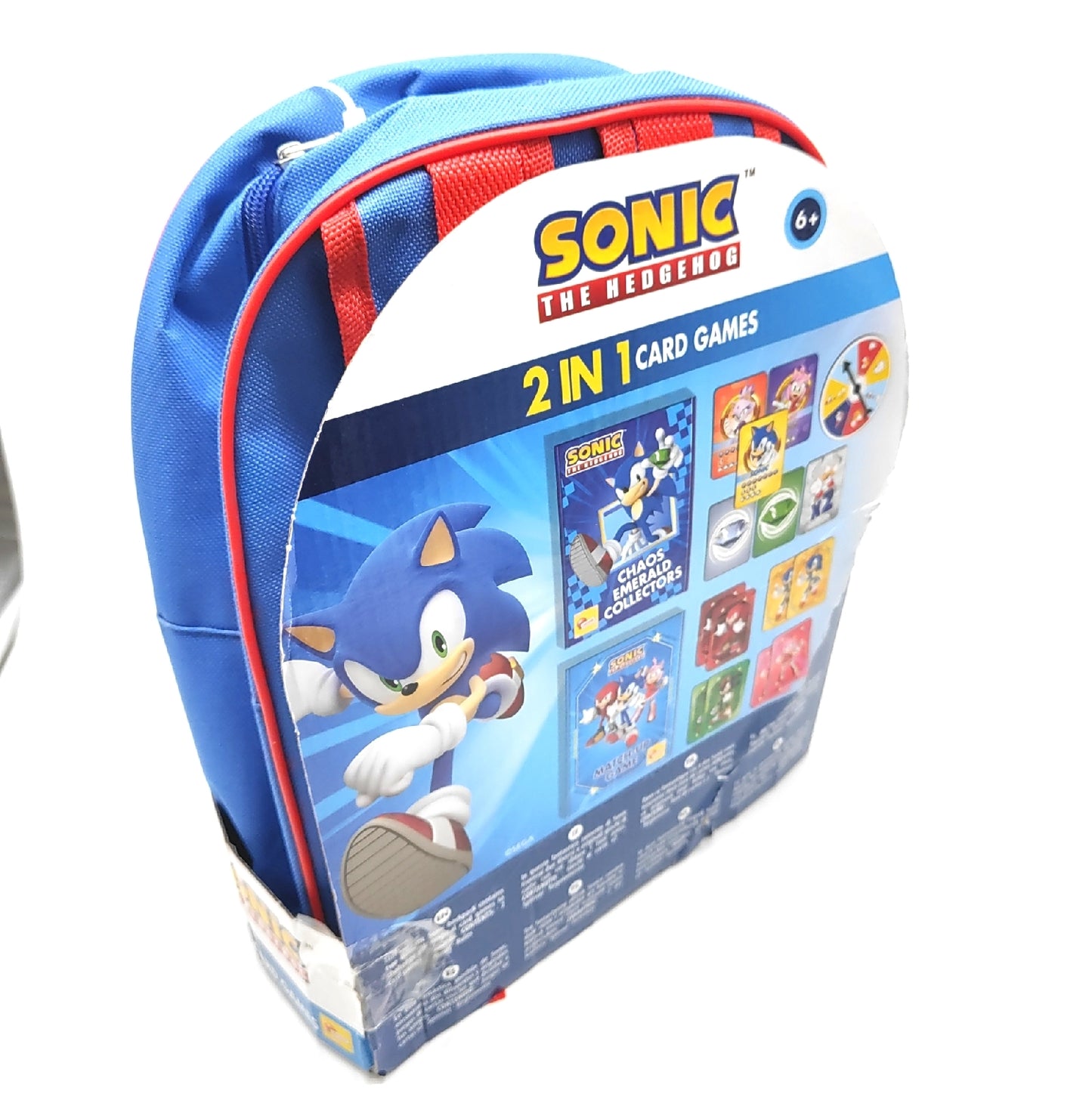 Lisciani Rucksack Set Spiele Reisespiele Sonic Kartenspiele Lernen Abenteuer Set