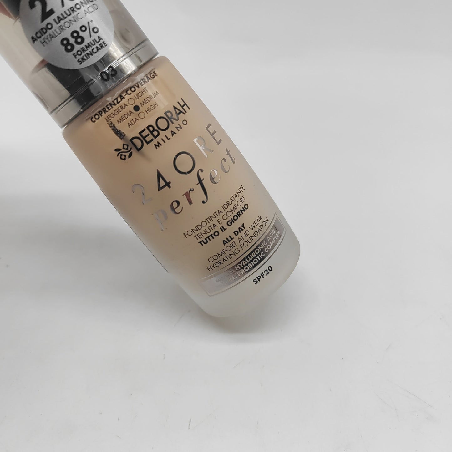 Deborah Milano Flüssige Foundation Make Up 24 Hour Perfect Hydrating SPF 20 Caramel Te