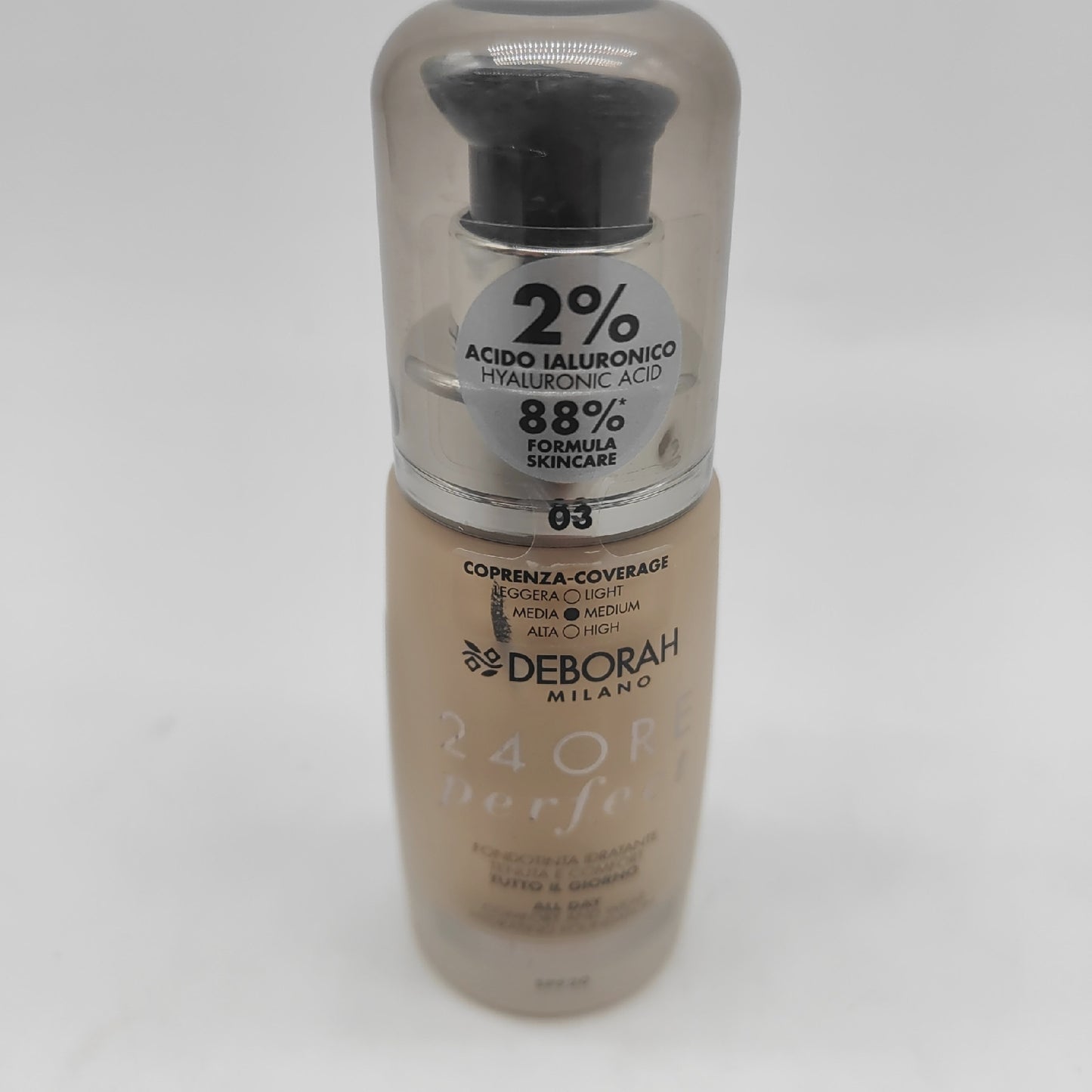 Deborah Milano Flüssige Foundation Make Up 24 Hour Perfect Hydrating SPF 20 Caramel Te