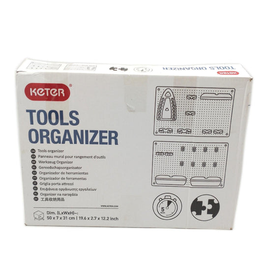KIS Lochwand Organizer Werkzeugwand Aufbewahrung Tools Set zur Ordnung 2 Stück