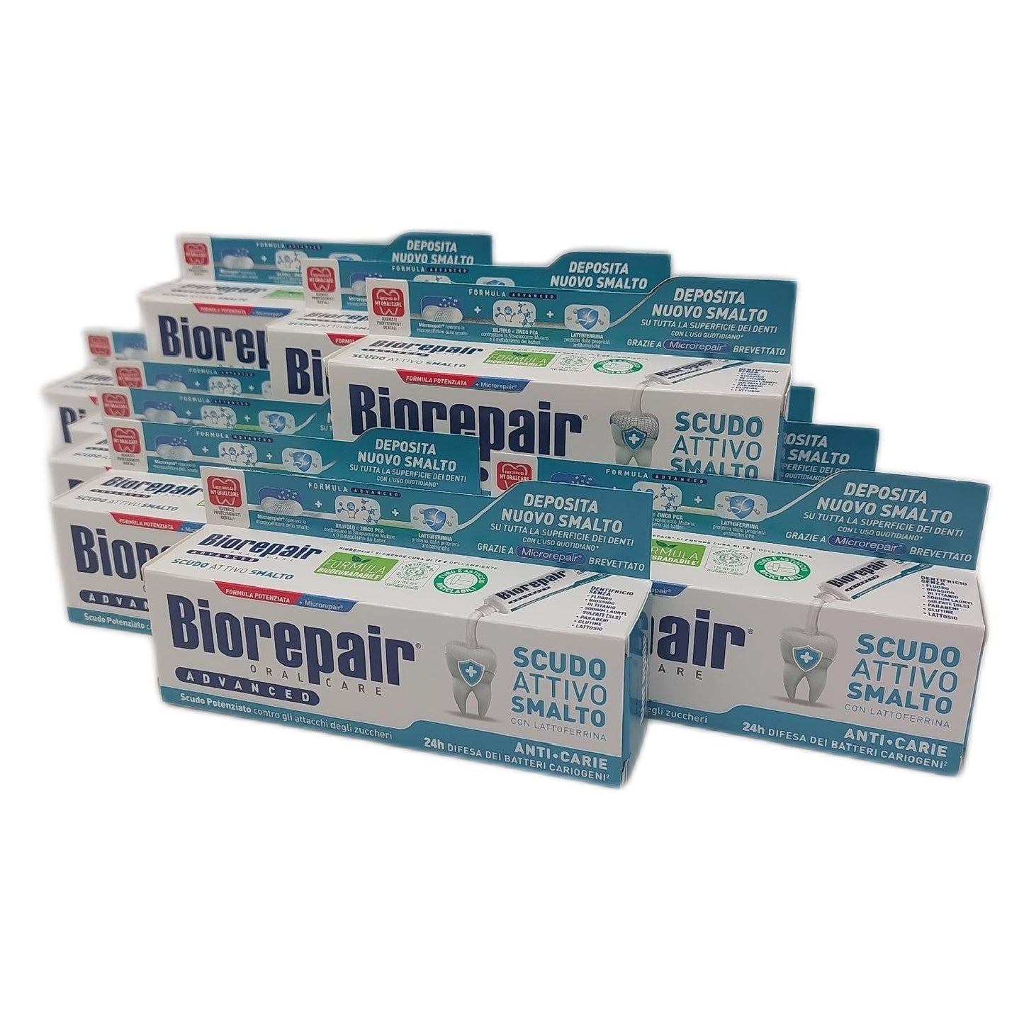Biorepair Zahnpasta Zahnpflege Advanced Active Shield Anti Karies Schutz für Zähne