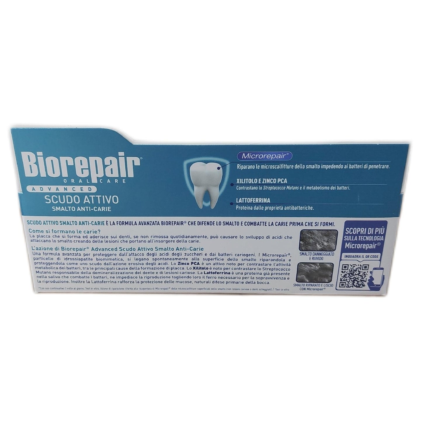 Biorepair Zahnpasta Zahnpflege Advanced Active Shield Anti Karies Schutz für Zähne