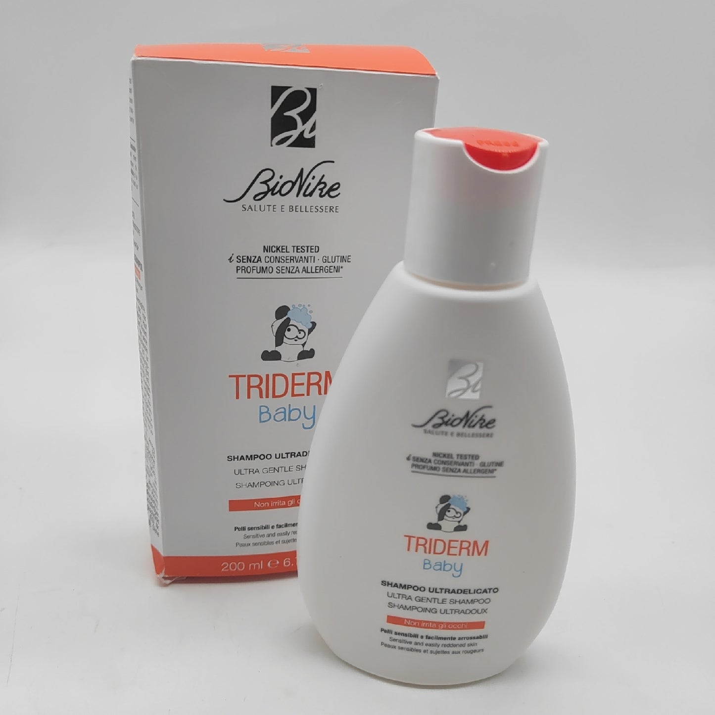 Bionike Tridem Baby Ultra-Delicate Shampoo für --geborene und Kinder mit empfindlicher Haut