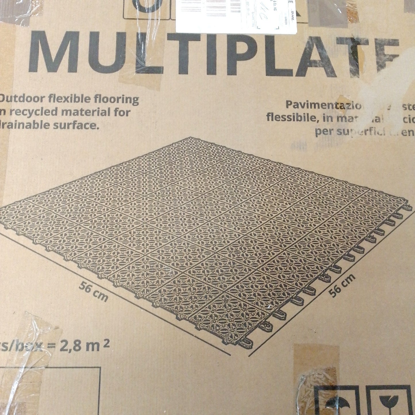 Prakt Bodenfliese Bodenbelag Kunststoff Grau 555 x 555 cm 9 Stück Klick
