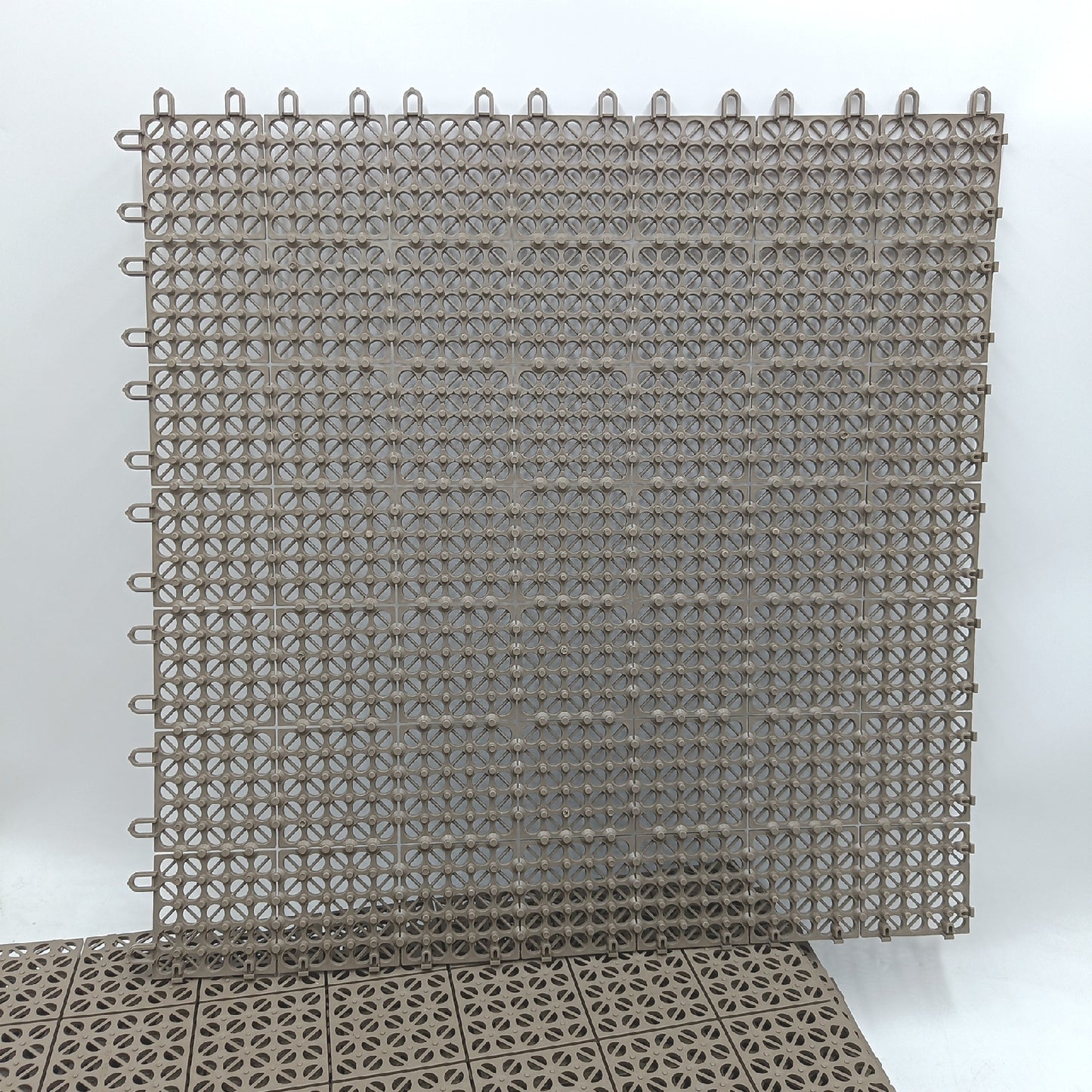 Kunststoff Klickfliese Bodenbelag Braun 555 x 555 cm 9 Stück Robust