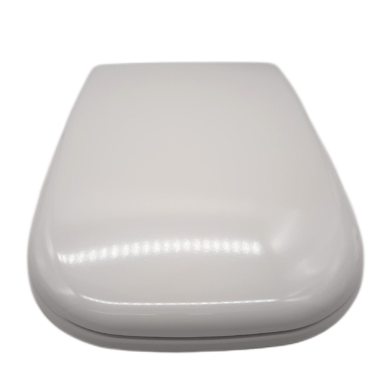 Duravit WC-Sitz D-Code mit Absenkautomatik - Toilettensitz aus Duroplast, D-Form, Soft-Close, Edelstahl-Scharniere, Weiß Hochglanz, Passend für Duravit D-Code Serie