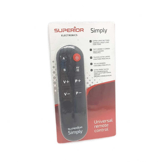 Superior SIMPLY Selbstlernende Universalfernbedienung mit zwei Speicherbänken 945