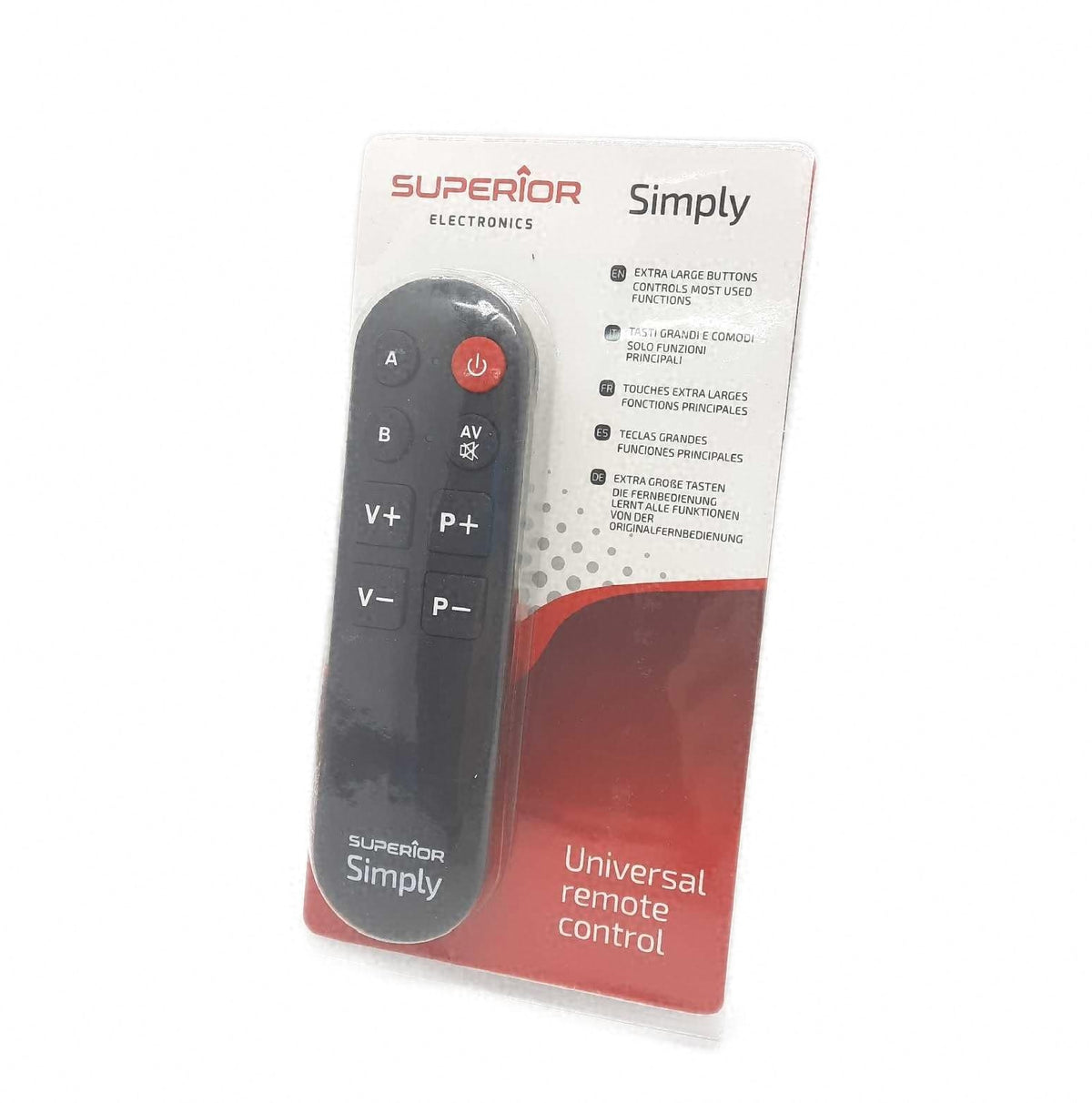Superior SIMPLY Selbstlernende Universalfernbedienung mit zwei Speicherbänken 945
