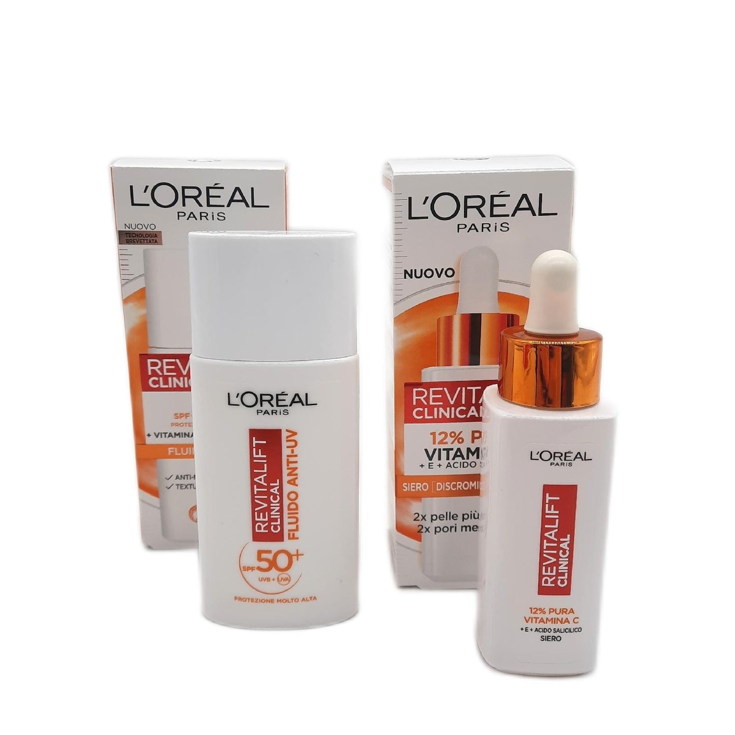 L'Oréal Paris Weihnachtsbox 2024 mit UV-Schutzflüssigkeit SPF50+ - Unvollständig