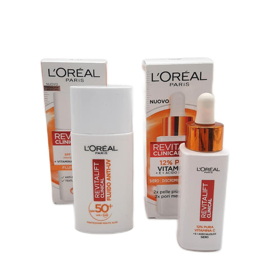 L'Oréal Paris Weihnachtsbox 2024 mit UV-Schutzflüssigkeit SPF50+ - Unvollständig
