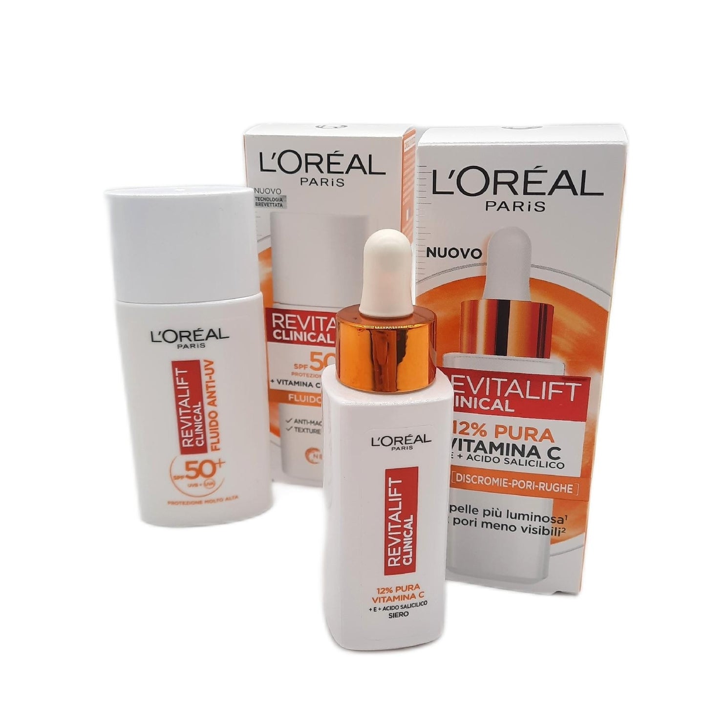 L'Oréal Paris Weihnachtsbox 2024 mit UV-Schutzflüssigkeit SPF50+ - Unvollständig