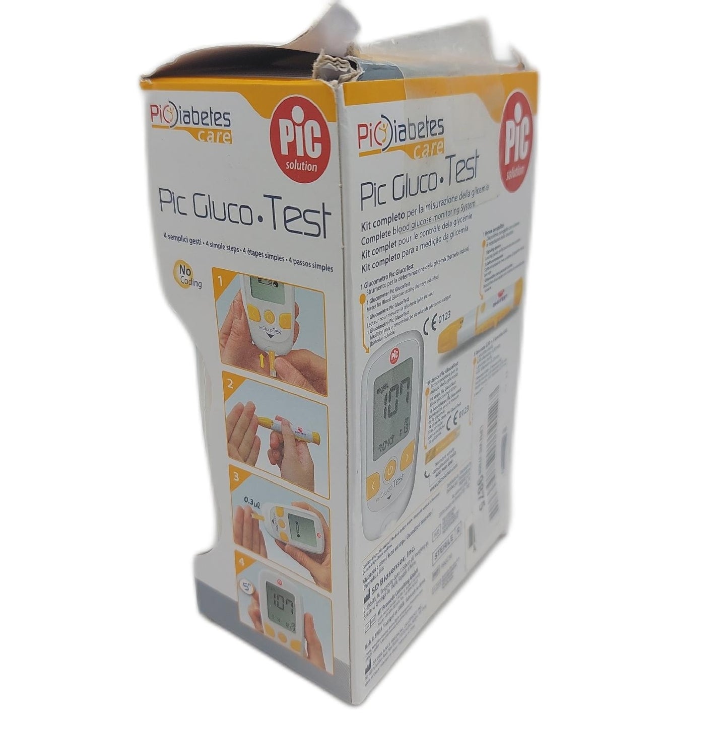 Pic Solution Blutzuckermessgerät Medizinische Geräte Komplettset zur Blutzuckermess