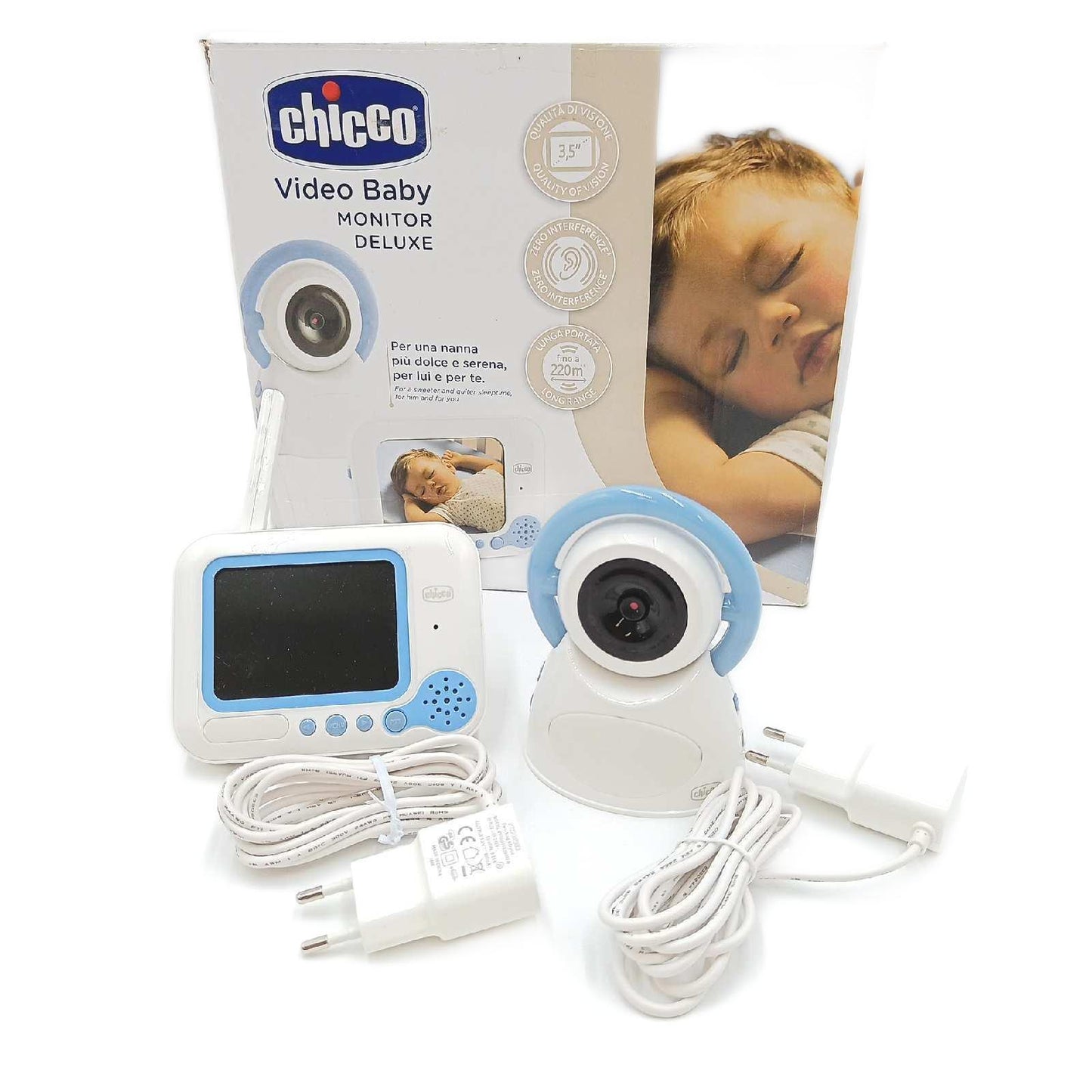 Chicco 00009328000000 Video Baby Monitor Top-Deluxe 254, Mehrfarbig