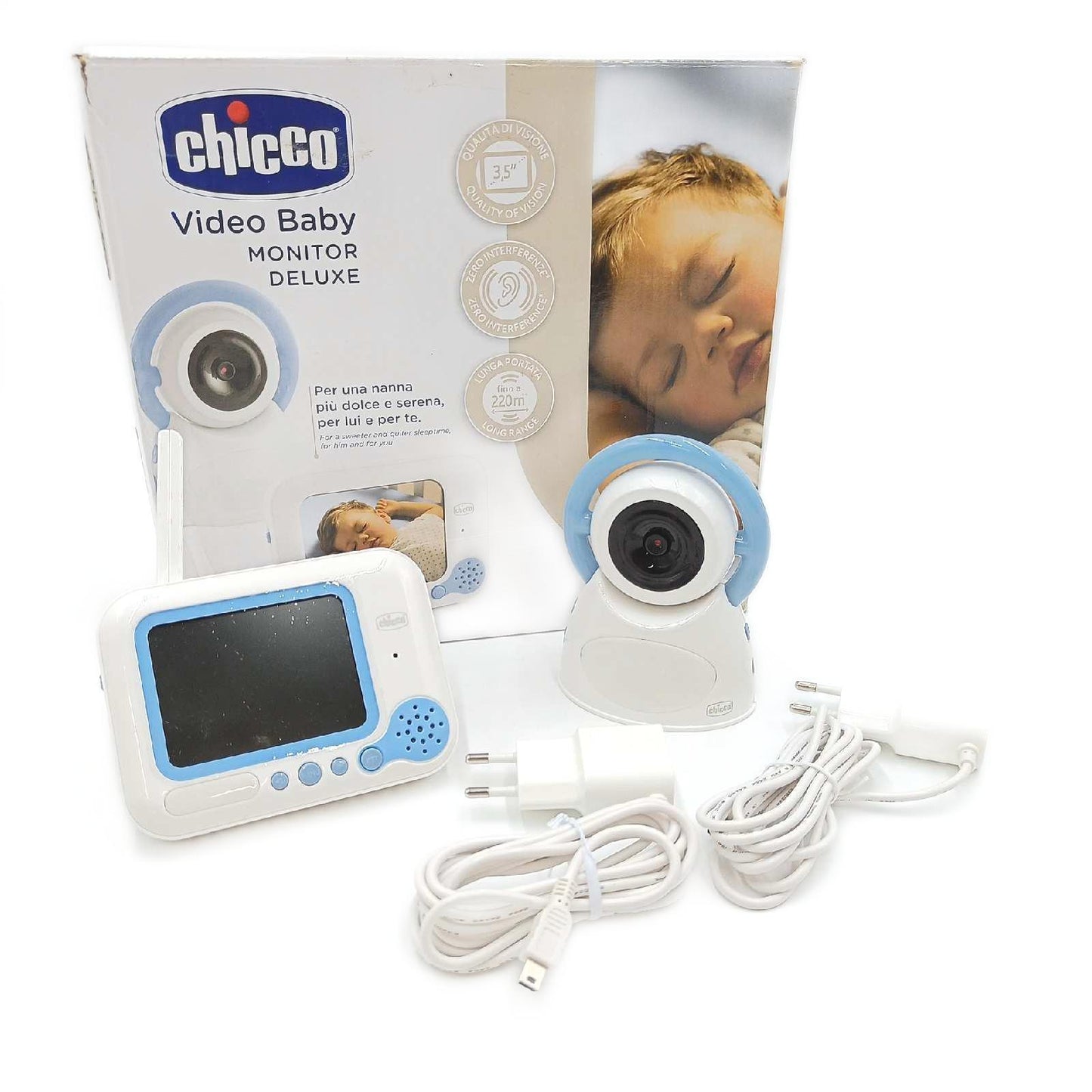Chicco 00009328000000 Video Baby Monitor Top-Deluxe 254, Mehrfarbig