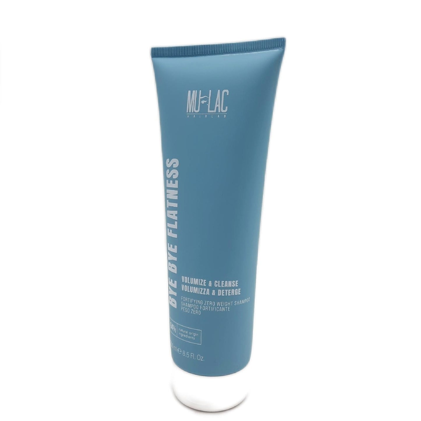 Mulac Shampoo Haarpflege Bye Flatness kräftigendes volumengebendes Shampoo für dünnes Haar