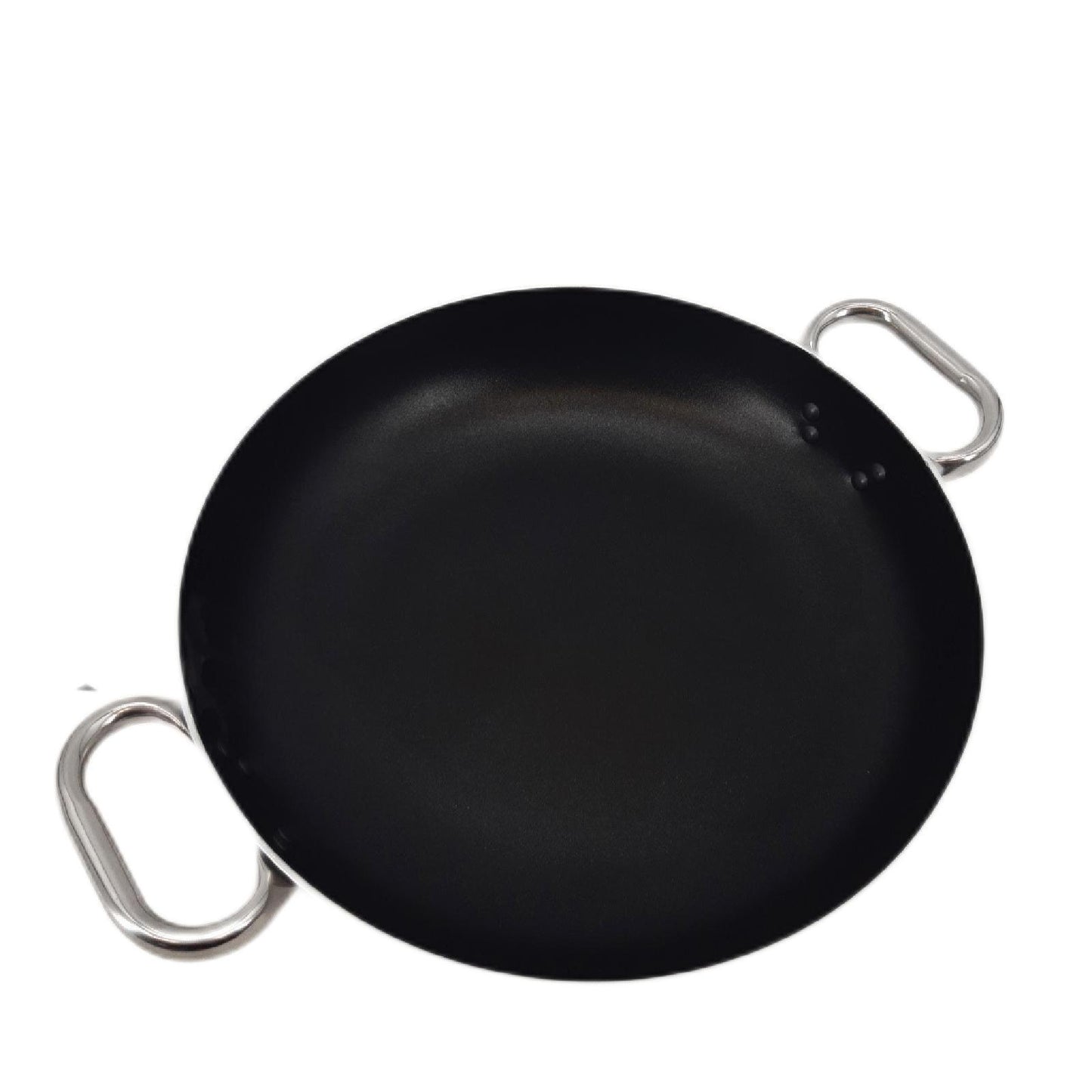 Pentole Agnelli FAMA10SEL40 Select Pan Aluminiumpfanne, 2 Edelstahlgriffe, 40 cm, Silber