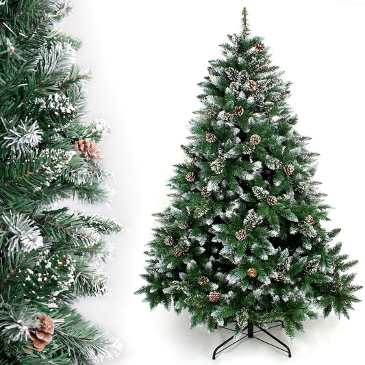 Yorbay Weihnachtsbaum künstlicher Tannenbaum mit Ständer 120cm 240cm fest