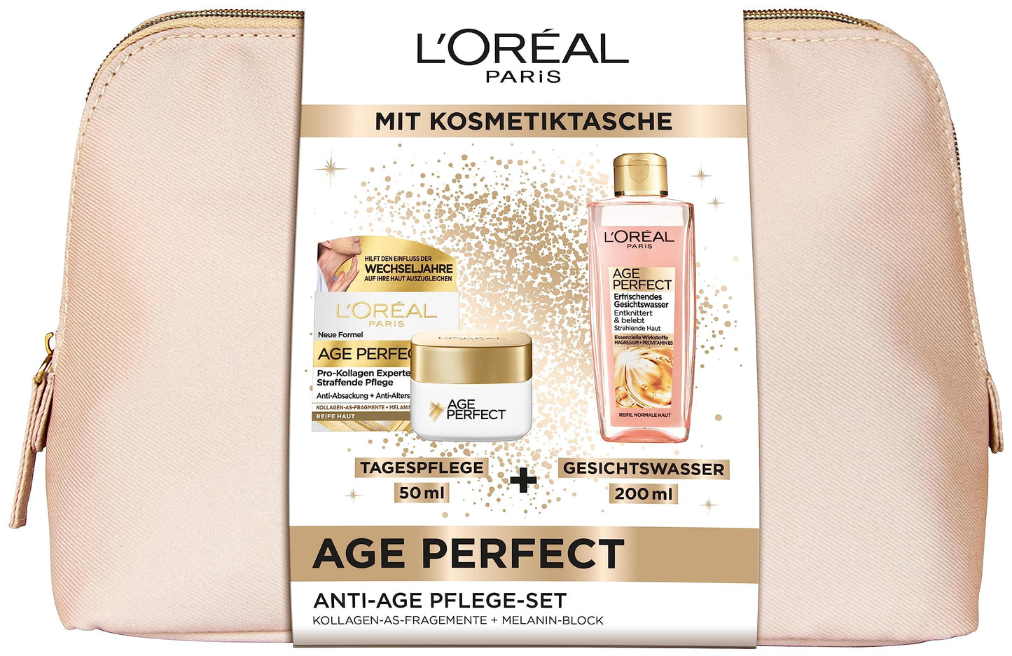 Loreal Paris Pflege Set Gesichtspflege Age Perfect Pro Kollagen Anti Aging Routine