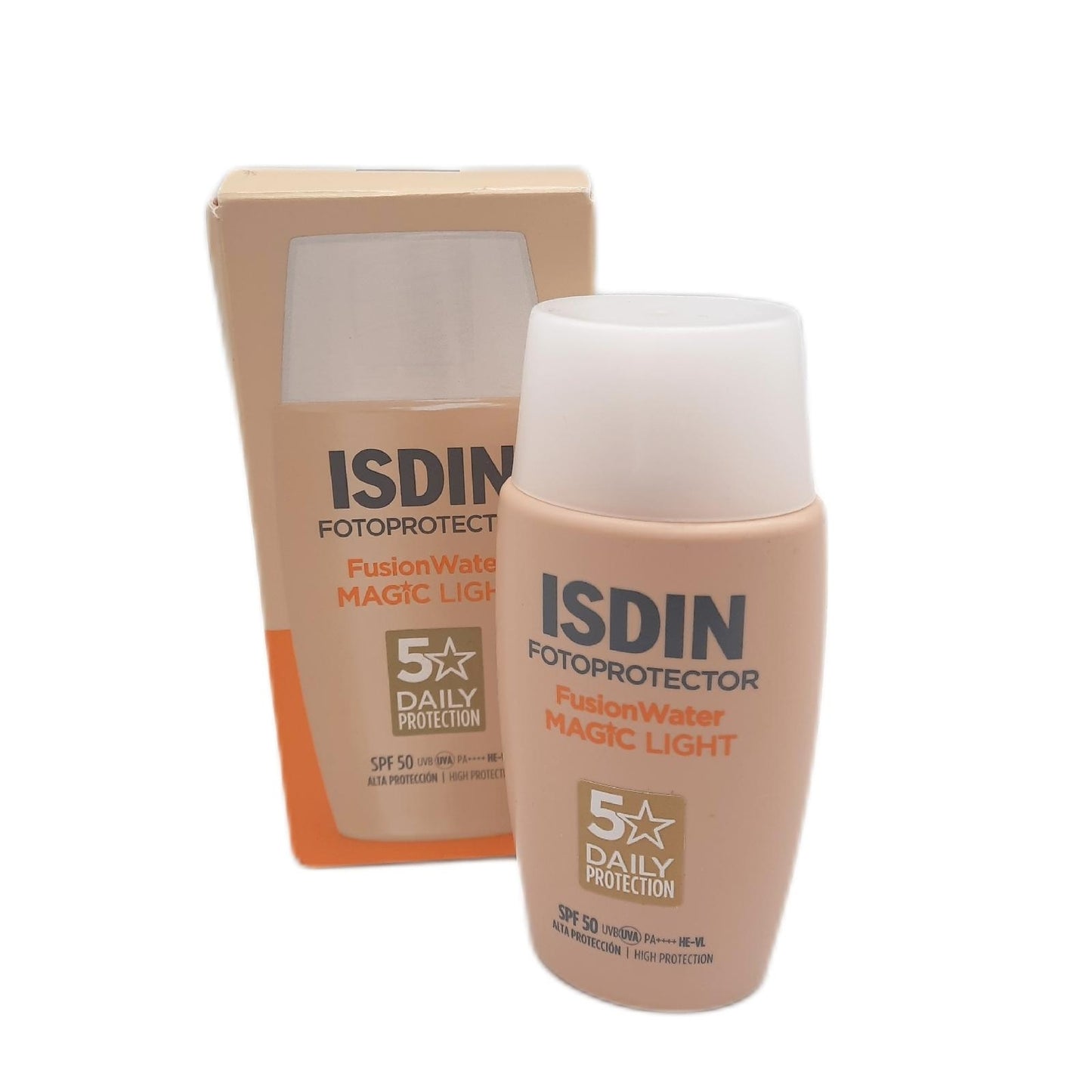 Isdin Gesichtssonnencreme Sonnenschutz Fusion Water Magic Color Light SPF 50 Getönt Pflege
