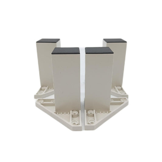 Möbelfuß Set Kunststoff Möbelfüße 40 x 40 x 100