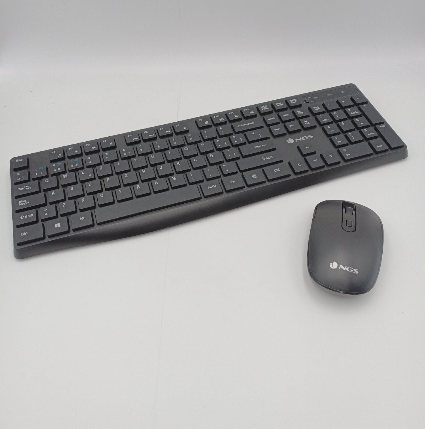 NGS Tastatur und Maus Set Computer Zubehör Hype Kabelloses Multimodus Qwerty
