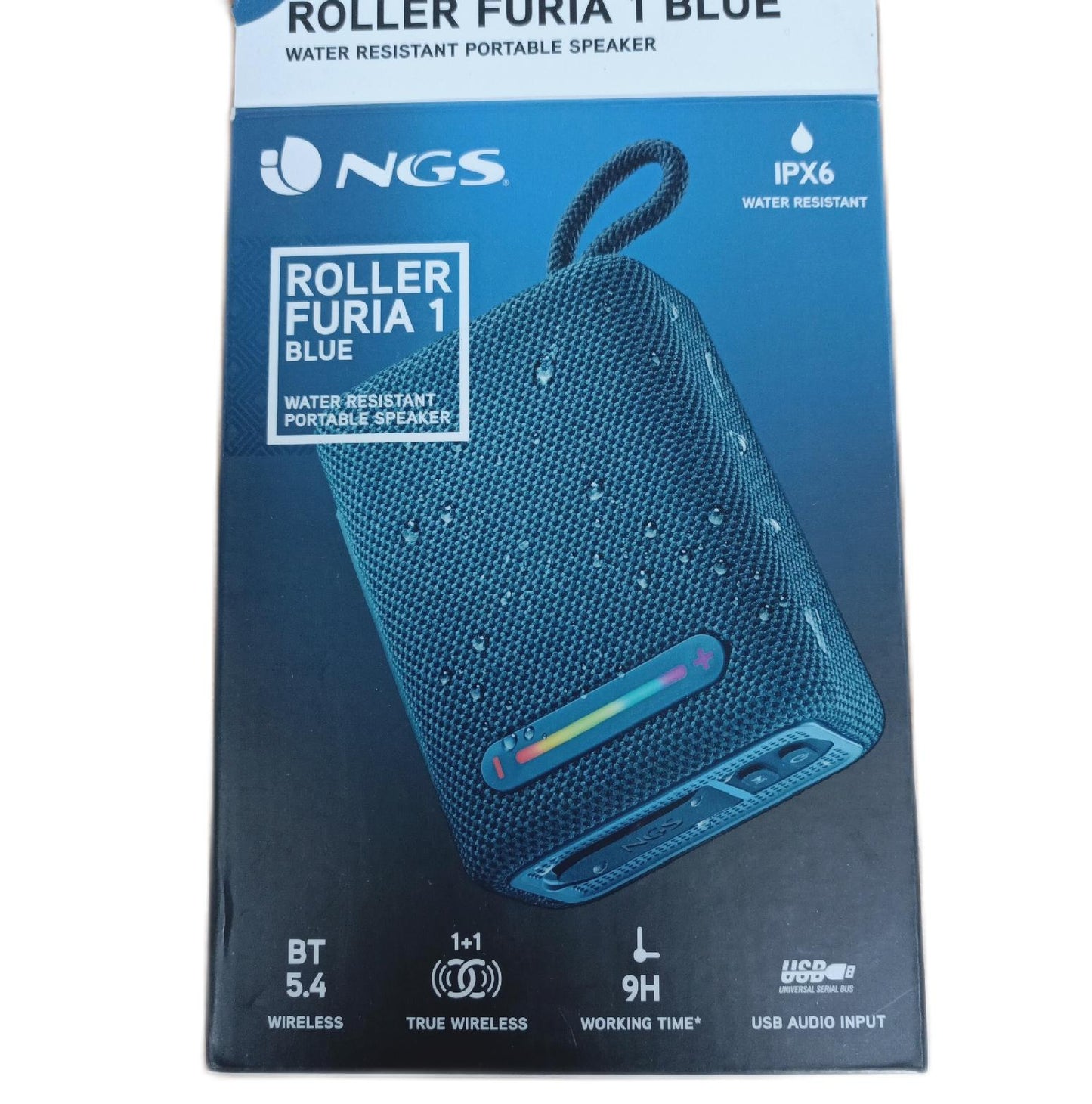 NGS Lautsprecher tragbarer Bluetooth Speaker Roller Furia Leistung Klangqualität Bluetooth