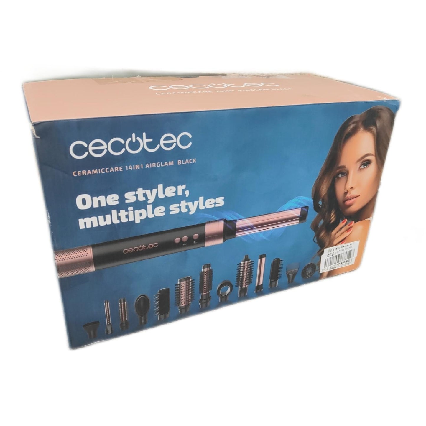 Cecotec Haarglätter Haartrockner Haarsystem 14 Köpfe vielseitig