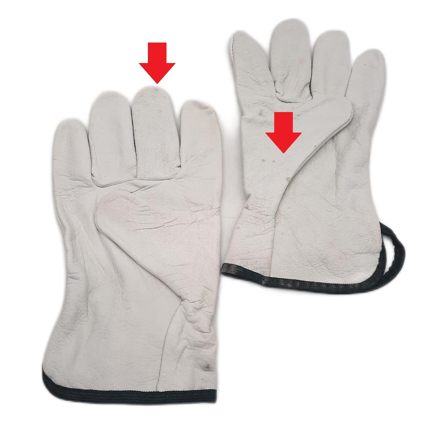 RuviGrab Arbeitshandschuhe Gartenhandschuhe Leder 6er Pack robust komfortabel für Damen