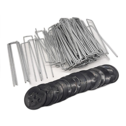 Ediesi Gartenpflock Befestigungsmaterial Mulchplane 100 Einheiten 16