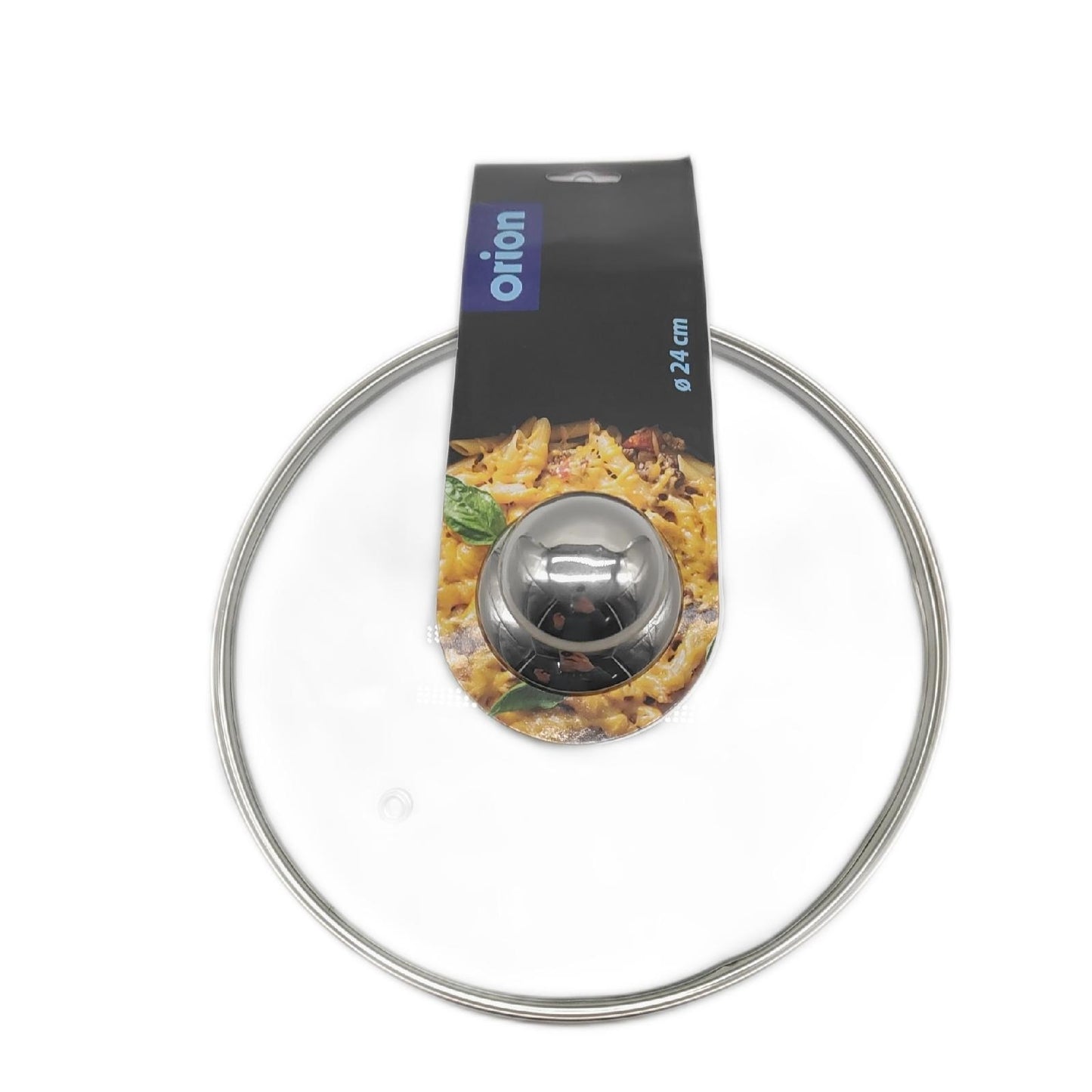 Orion Group Glasdeckel Kochgeschirr Haushalt 24 cm Edelstahlring passend Topf Pfanne