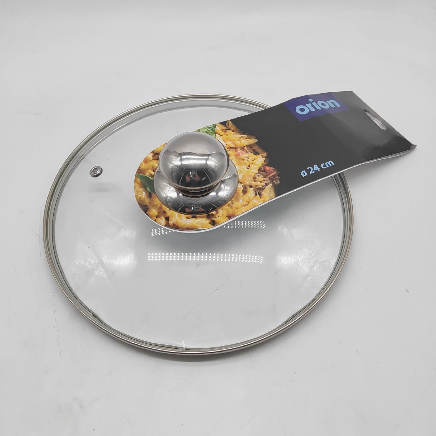 Orion Group Glasdeckel Kochgeschirr Haushalt 24 cm Edelstahlring passend Topf Pfanne