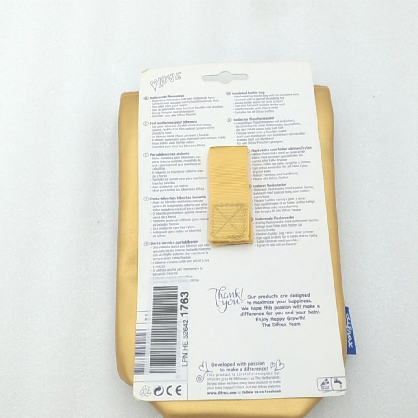 Difrax DFX108 Isoliertasche für babyflasche, gold