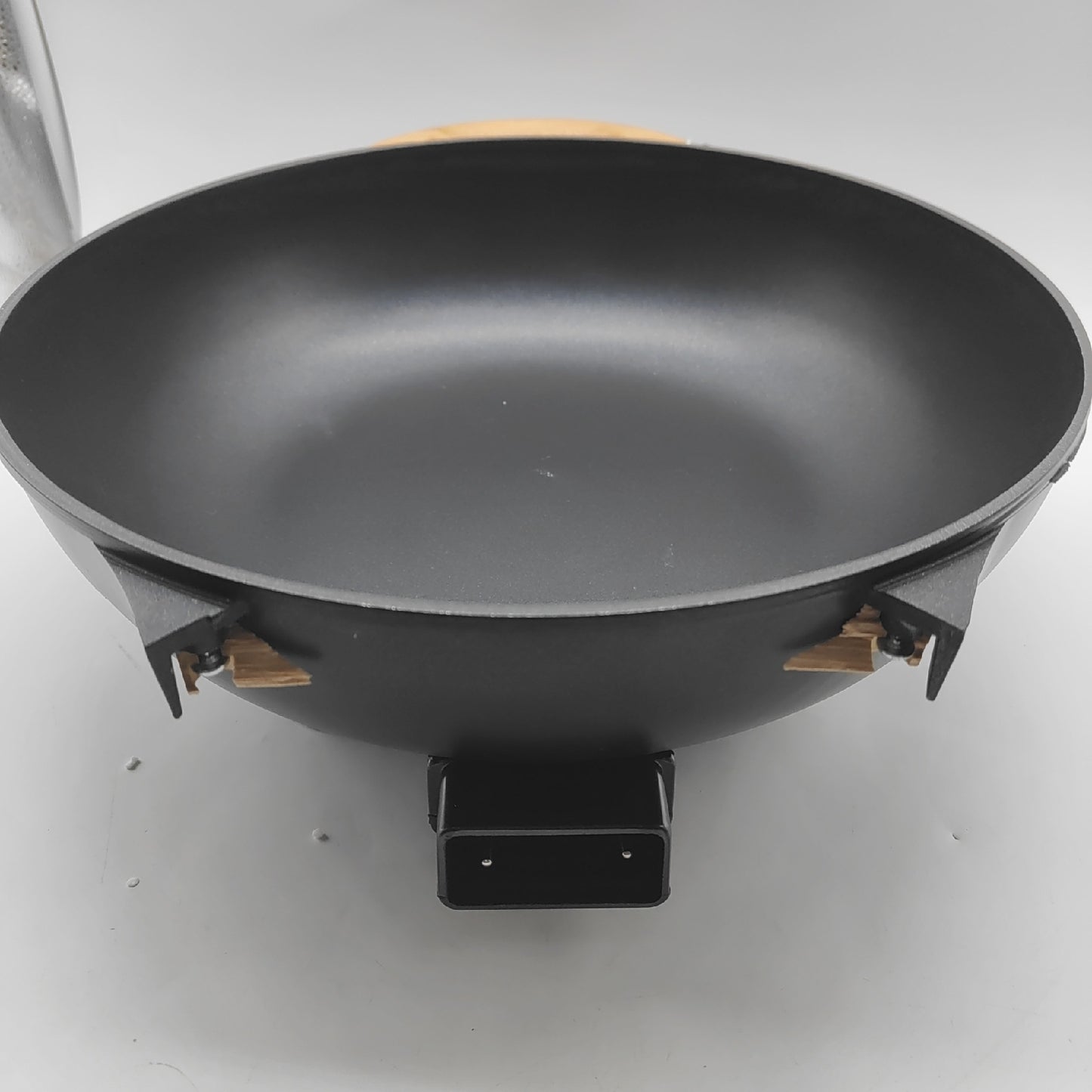 Bestron AEW100AS Elektrischer Wok Bambusgriffe XL Wokgriff def