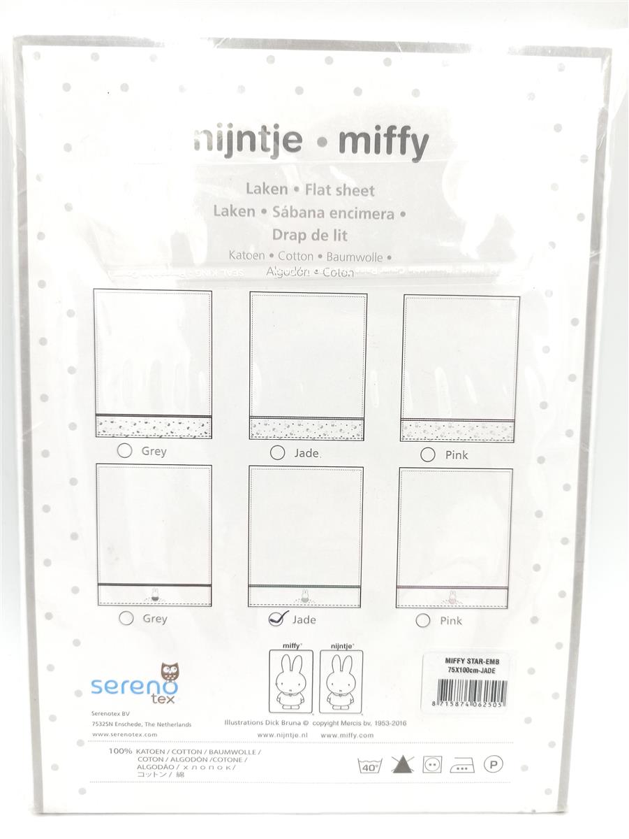 Miffy Laken Bettwäsche Kinderzimmer Babybett 75x100 cm Hase Motiv Kusche