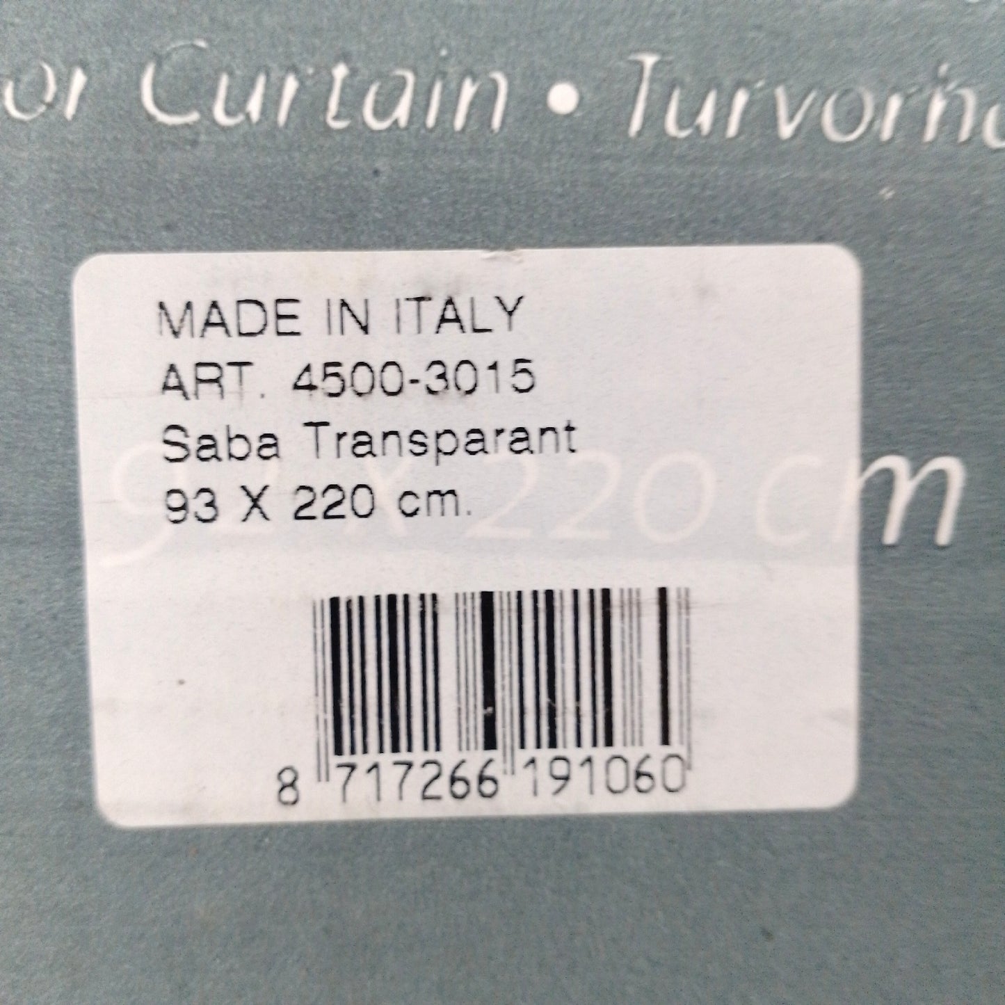 Saba Türvorhang Heimtextilien Transparent 93 x 220 cm Gardine leicht Wohntext