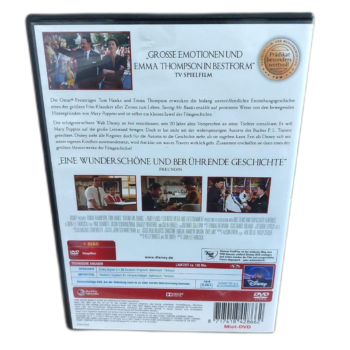 Saving Mr. Banks - 8717418428662 - Disney DVD